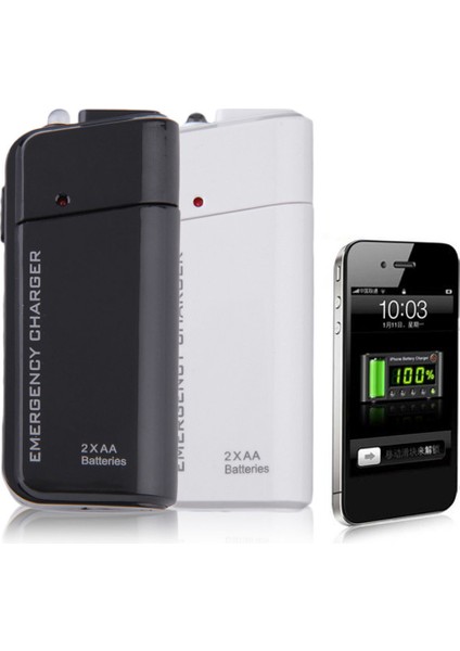 Evrensel USB Acil Durum Taşınabilir 2 Aa Güç Şarj Cihazı (Yurt Dışından) modelleri