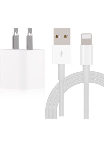 iPhone Abd Tak Için 8 Pimli USB Kablolu USB Duvar Şarj Aleti Adaptörü (Yurt Dışından)