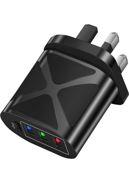 3.1A Çoklu Bağlantı Noktaları 3 USB + Pd Cep Telefonu Şarj Cihazı Ingiltere Tak Adaptörü Taşınabilir Şarj Cihazı Yanmaz USB Şarj Aleti Seyahat Için Dropshiping (Yurt Dışından) fiyatları
