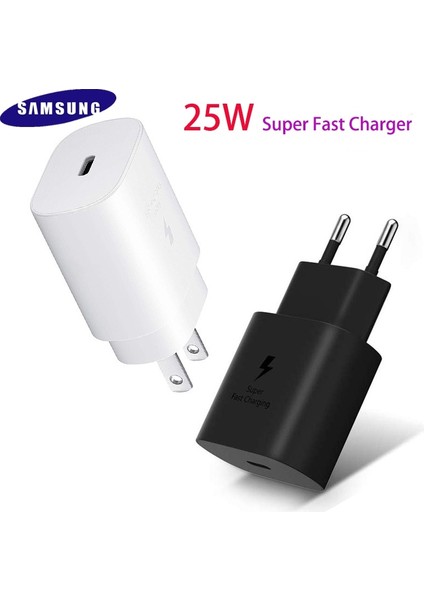 Orijinal Samsung A53 A33 A52 A32 F52 S22 S21 S20 Süper Hızlı Şarj Cihazı 25 W Ab/abd Güç Adaptörü EP-TA800 Galaxy A90 Tip C Kablo (Yurt Dışından) fiyatları