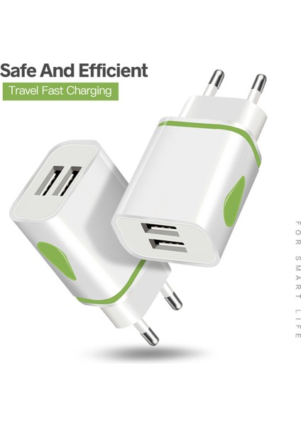 Evrensel LED Işıklı Çift USB Şarj Aleti Akıllı Telefon 2 Port Su Damlası Desen Taşınabilir Seyahat Cep Telefonu Adaptörü Şarj Cihazı (Yurt Dışından) fırsatları