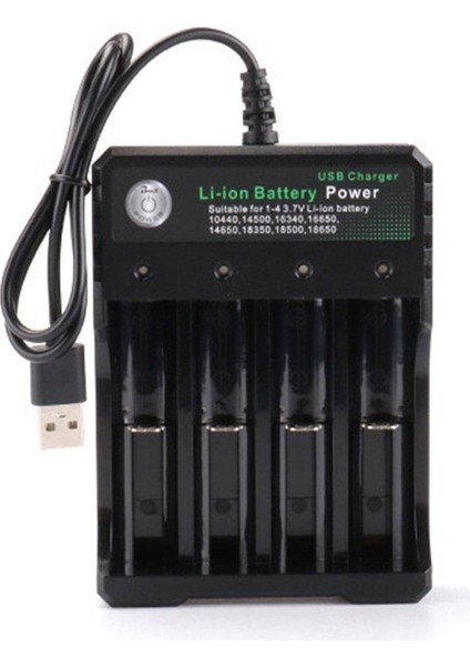 Lala Pil Şarj Cihazı 3.7V 18650 Piller Için USB Fişli 4 Bağlantı Noktası (Yurt Dışından) fiyatları