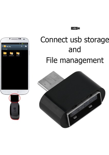 Mini Mikro USB Erkek - USB 2.0 Dişi Adaptör Otg Dönüştürücü Bağlantı Kablosu (Yurt Dışından) modelleri