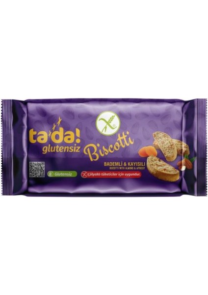Glutensiz Gluten Free Bademli Kayısılı Bıscotti 110 gr