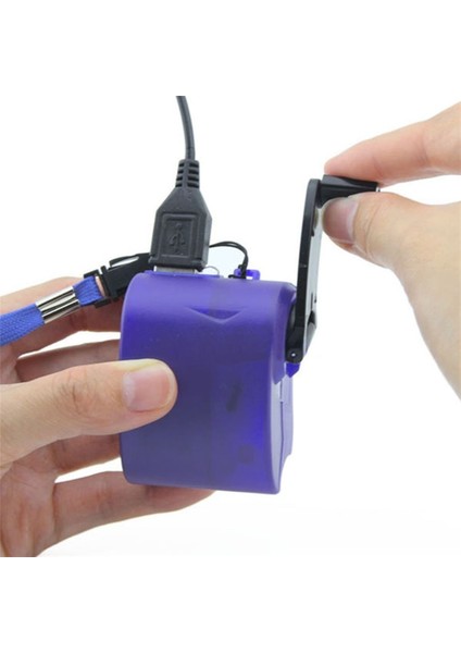 Mini Açık Acil Taşınabilir Manuel El Güç USB Şarj Şarj Cihazı El Krank Cep Telefonları Kamp Sırt Çantası Gadget (Yurt Dışından) modelleri