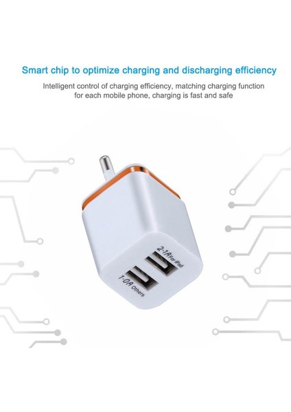 2.1A Ab/abd Plug Evrensel Hızlı Şarj Çift USB Şarj Aleti Adaptörü Ev Seyahat Duvar Şarj Cihazı Huawei Xiaomi Ev Aksesuarları (Yurt Dışından) modelleri