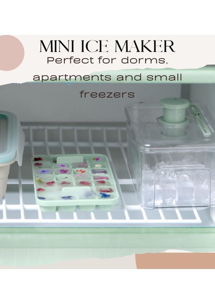 Dondurucu Için Mutfak Buz Tepsisi, Buz Küpü Kutusu, Buz Küpü Kalıbı, Küçük Buz, Kutulu ve Kapaklı Buz Küpü Tepsisi, Minik Daireler Veya Yurt Buz Küpü Kalıbı, Bpa Içermez, Abd'de Ür (Yurt Dışından) fırsatları