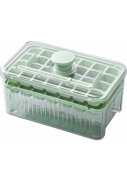 Kapaklı ve Kutulu Buz Küpü Tepsisi - Kolay Çıkarılabilen 2 Katlı Mini Buz Tepsileri - Çeşitli Içecekler ve Kendin Yap Için 56 Pcs Buz Küpü Kalıbı ve Buz Kaşığı Içerir (Yurt Dışından)