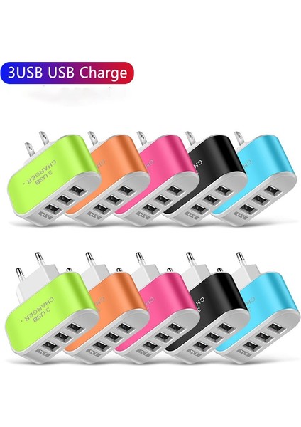 3 USB Şarj Aleti Hızlı Şarj 3.0 Hızlı USB Duvar Şarj Cihazı Taşınabilir Mobil Şarj Cihazı Qc 3.0 Adaptörü Xiaomi iPhone x Ab Abd Tak (Yurt Dışından) modelleri