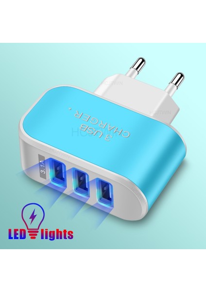 3 USB Şarj Aleti Hızlı Şarj 3.0 Hızlı USB Duvar Şarj Cihazı Taşınabilir Mobil Şarj Cihazı Qc 3.0 Adaptörü Xiaomi iPhone x Ab Abd Tak (Yurt Dışından) fırsatları