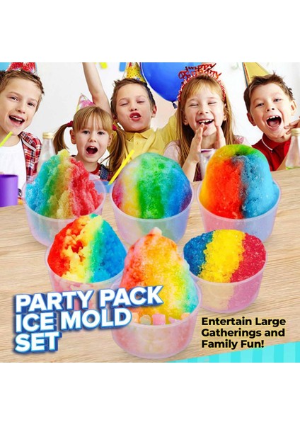 6'lı Hawaii Tıraş Buz Kalıbı Parti Seti, Kapaklı. Bpa Içermeyen Bardaklarımızla Snow Cone Ikramları Için Oyununuzu Geliştirin. Kolay Istiflenebilir Dondurma Için Iki Bonus Kapak. S (Yurt Dışından) modelleri