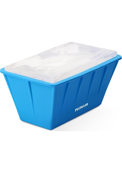 Ekstra Büyük Buz Küpü Tepsisi, Soğuk Dalma Veya Soğutucular Için 8 Lbs Buz Bloğu, Buz Banyosu Soğutucu Için Yeniden Kullanılabilir ve Kalınlaştırılmış Silikon Buz Tepsisi, 1'li Pak (Yurt Dışından)