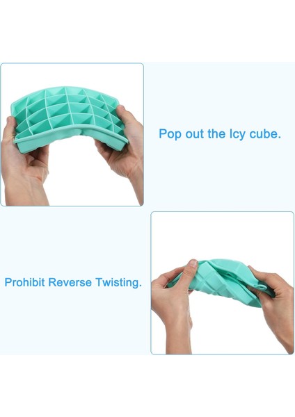 Dondurucu Için Kapaklı Silikon Buz Küpü Tepsisi, Kare Buz Küpü Kalıbı Kokteyl, Çikolata, Meyve Suyu, Koyu Mavi Için Tepsi Başına 24 Küp (Yurt Dışından) modelleri