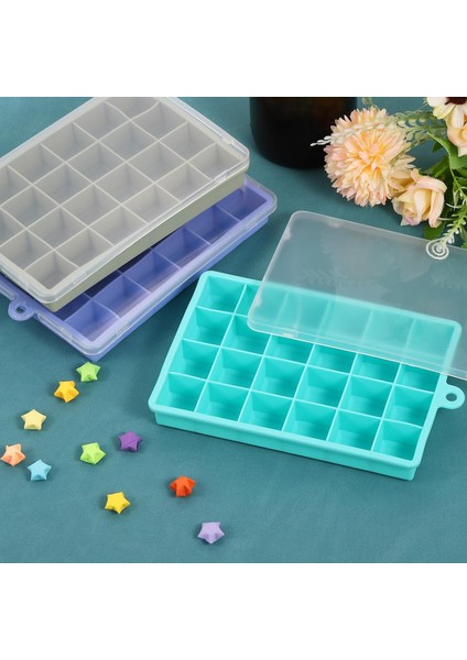 Dondurucu Için Kapaklı Silikon Buz Küpü Tepsisi, Kare Buz Küpü Kalıbı Kokteyl, Çikolata, Meyve Suyu, Koyu Mavi Için Tepsi Başına 24 Küp (Yurt Dışından) fırsatları