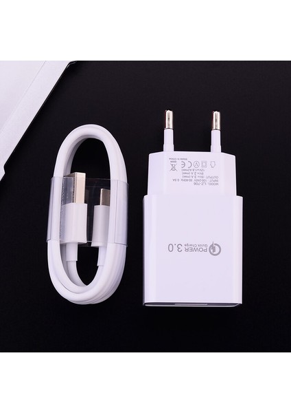 Oppo Reno3 A9 Vivo Z5X Z3 Iqoo 3 Telefon Şarj Cihazı Hızlı USB Adaptörü Tip C Mikro Şarj Kablosu Samsung A01 A51 C9 Pro Not 20 10 (Yurt Dışından)