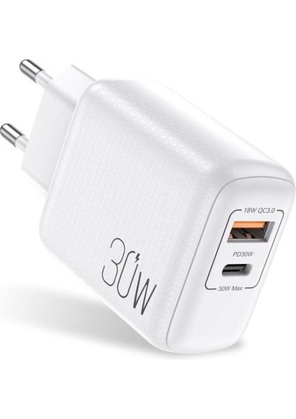 Ukgo Pd 30W 2 Port Ab Abd Ingiltere Tak Hızlı Şarj Adaptörü iPhone 12 11 Samsung Xiaomi Huawei Qc 3.0 Cep Telefonu Hızlı Şarj Cihazı (Yurt Dışından)