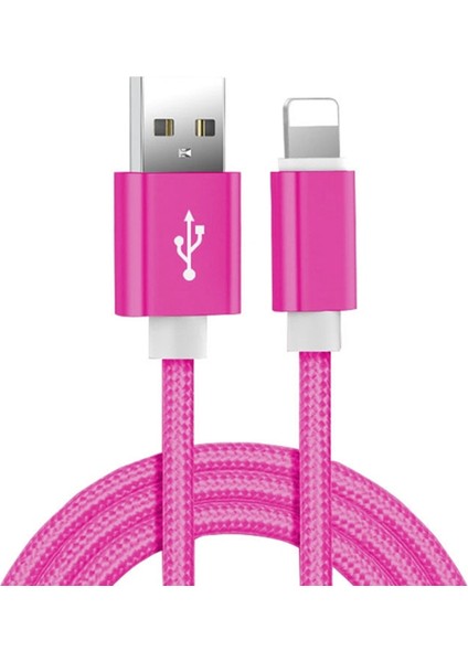 Naylon Örgülü USB Veri Şarj Kablosu iPhone 6 6s 7 8 Artı x Xr Xs 11 12 13 14 Pro Max 5s 5 Se iPad Hava 2 Hızlı Şarj Kablosu (Yurt Dışından) fiyatları