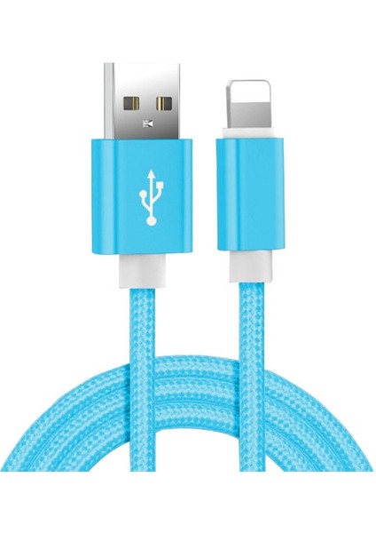Naylon Örgülü USB Veri Şarj Kablosu iPhone 6 6s 7 8 Artı x Xr Xs 11 12 13 14 Pro Max 5s 5 Se iPad Hava 2 Hızlı Şarj Kablosu (Yurt Dışından) indirimleri