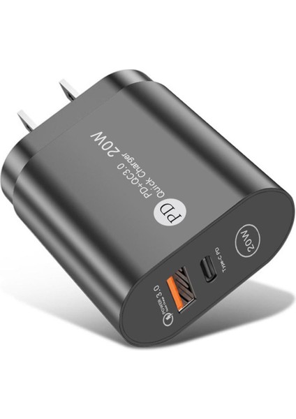 USB Pd Şarj Cihazı 20W Hızlı Tip-C Adaptör Qc 3.0 Hızlı Şarj Adaptörleri Aksesuarı (Yurt Dışından)