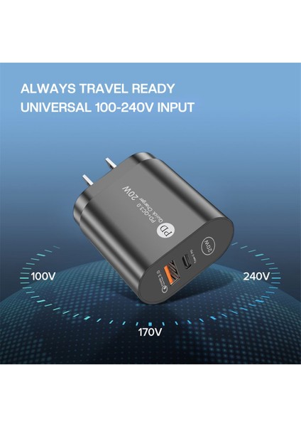 USB Pd Şarj Cihazı 20W Hızlı Tip-C Adaptör Qc 3.0 Hızlı Şarj Adaptörleri Aksesuarı (Yurt Dışından) indirimleri