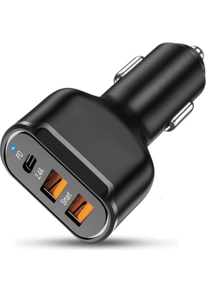 Pd + 2.4A Tip-C Çift USB Araç Şarj Cihazı 30 W Şarj Adaptörü Evrensel Uygulama 2.4A Araç Şarj Cihazı Araba Cep Telefonu Tablet (Yurt Dışından) fiyatları