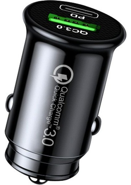 Çift USB Çok Fonksiyonlu Araç Şarj Cihazı Type-C ve Qc3.0 Çift USB Araç Şarj Cihazı (Yurt Dışından) fiyatları