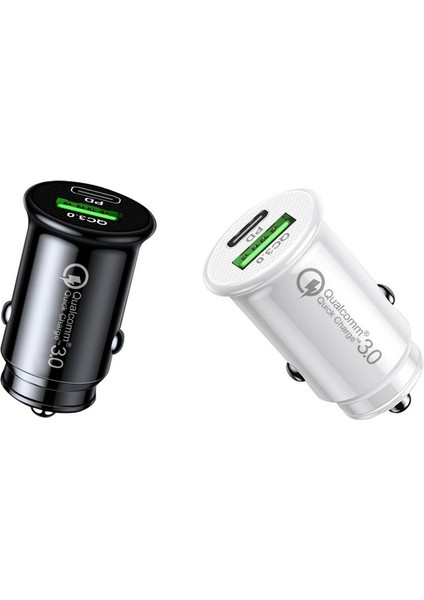 Çift USB Çok Fonksiyonlu Araç Şarj Cihazı Type-C ve Qc3.0 Çift USB Araç Şarj Cihazı (Yurt Dışından) indirimleri