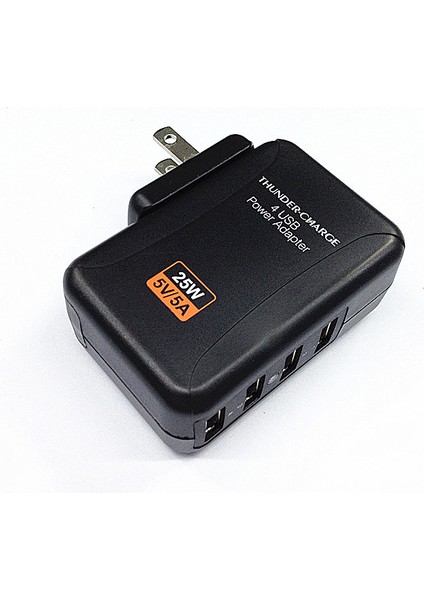 25W Abd Tak Evrensel 4usb Bağlantı Noktası Ac Duvar Seyahat Güç Adaptörü Cep Telefonu Şarj Cihazı 5V 5A (Yurt Dışından) fiyatları