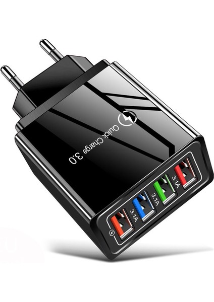 4 USB 3A Şarj Cihazı Hızlı Şarj Taşınabilir Duvar Mobil Şarj Cihazı (Yurt Dışından) fiyatları