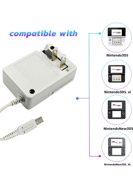 3ds Xl Şarj Cihazı, Nintendo 3ds/3ds Xl/yeni 3DS/NEW3DS Xl Için Ac Adaptör Şarj Cihazı, Ev Seyahat Şarj Cihazı Duvar Fişi Güç Adaptörü (Yurt Dışından) fiyatları