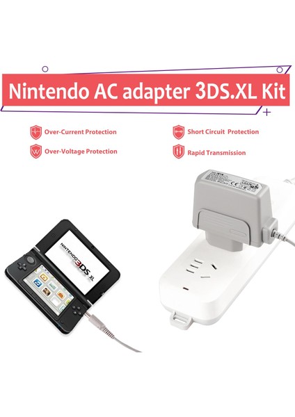 3ds Xl Şarj Cihazı, Nintendo 3ds/3ds Xl/yeni 3DS/NEW3DS Xl Için Ac Adaptör Şarj Cihazı, Ev Seyahat Şarj Cihazı Duvar Fişi Güç Adaptörü (Yurt Dışından) modelleri