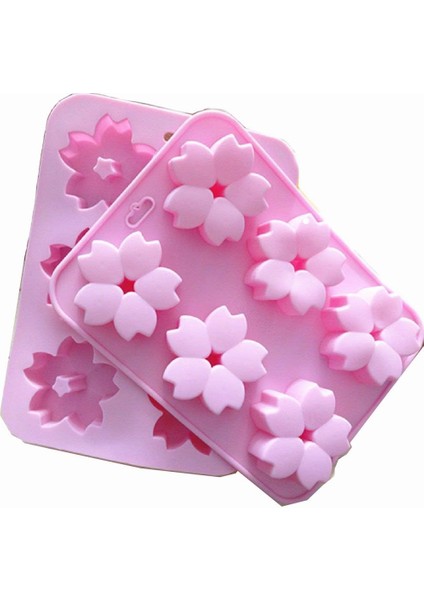 2 Paket Çiçek Şekilli Silikon Kalıp 6 Kavite Sakura Fırın Tepsisi Kurabiye Kalıbı Fırın Tepsisi Tatlılar Mousse Çikolatalı Buz Sabunu Jöle Tatlı Şeker Pasta Dıy Zanaat Için Pan Yap (Yurt Dışından)