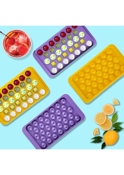 2'li Ice Cube Tepsi Seti, Dondurucu Için Ice Cube Tepsileri, 66 Pcs Buz Topu Tepsisi Oluştur, Ice Cube Kalıpları, Buz Tepsisi Şekilleri, Dairesel Ice Cube Tepsisi, Mini Ice Cube Te (Yurt Dışından) fırsatları