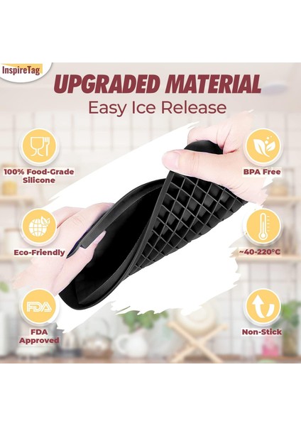 Mini Ice Cube Tepsileri 2 Paket, Dondurucu Için Silikon Ezilmiş Buz Tepsisi, Kolay Çıkarılan Küçük Buz Küpü Tepsisi Mini Nuggets, Bpa Içermeyen Istiflenebilir Esnek, Su Şişesi Mini (Yurt Dışından) fırsatları
