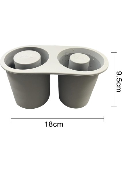 30-40 Oz Bardak Bardak Için Buz Küpü Tepsisi, Kapaklı Silikon Buz Küpü Tepsisi 2 Boşluk Bpa Ücretsiz Buzdolabı Yaz 30-40 Oz Bardak Silindir Buz Topu Makinesi Mutfak Malzemeleri Gri (Yurt Dışından) fiyatları