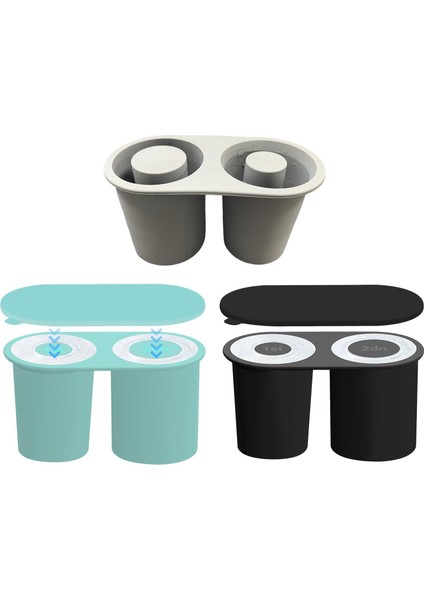 30-40 Oz Bardak Bardak Için Buz Küpü Tepsisi, Kapaklı Silikon Buz Küpü Tepsisi 2 Boşluk Bpa Ücretsiz Buzdolabı Yaz 30-40 Oz Bardak Silindir Buz Topu Makinesi Mutfak Malzemeleri Gri (Yurt Dışından) fırsatları