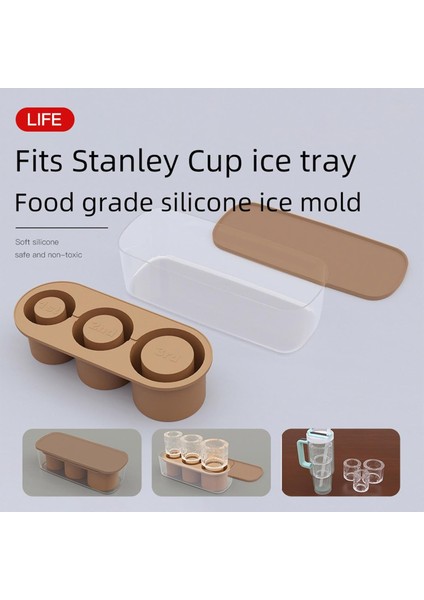 20-40OZ Bardak Için Kapaklı Silikon Buz Küpü Tepsisi, Kupa Için 3 Içi Boş Silindir Buz Küpü Kalıbı, Dondurucu Için Yeniden Kullanılabilir Buz Küpü Tepsileri, Kokteylleri Soğutmak I (Yurt Dışından) modelleri