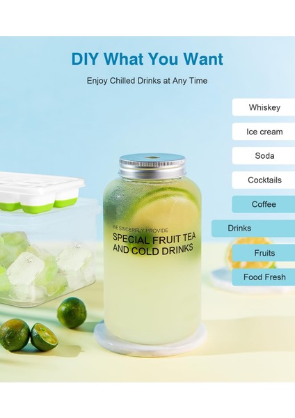 Kapaklı ve Kutulu Ice Cube Tepsi Seti - 3'lü Paket Silikon Buzluk Tepsisi U2013 Kolay Çıkarılabilir U2013 Viski, Kokteyl ve Bebek Maması Saklama Için Küçük Nugget Kalıp Buz Makin (Yurt Dışından) modelleri