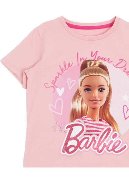 Barbie Kız Çocuk Şortlu Takım