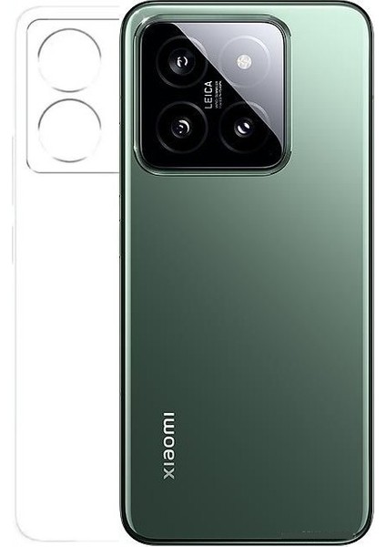 Xiaomi Mi 14 Kılıf Kamera Korumalı Şeffaf Yumuşak Silikon Kılıf