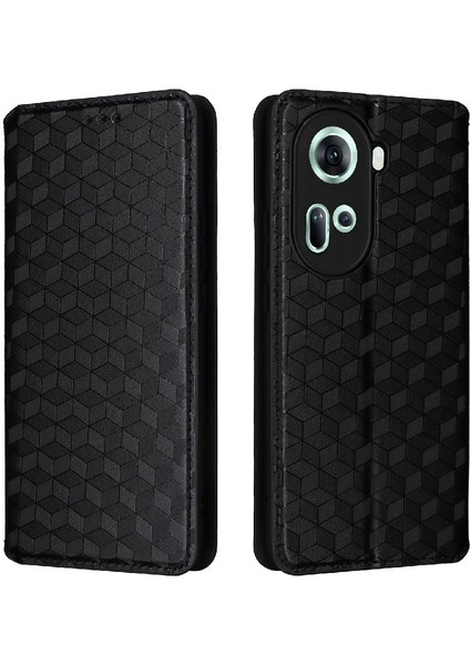 Oppo Oppo 11 5g Için Kılıf 3D Desen Kart Yuvaları Tutucu Cüzdan Manyetik Pu (Yurt Dışından)