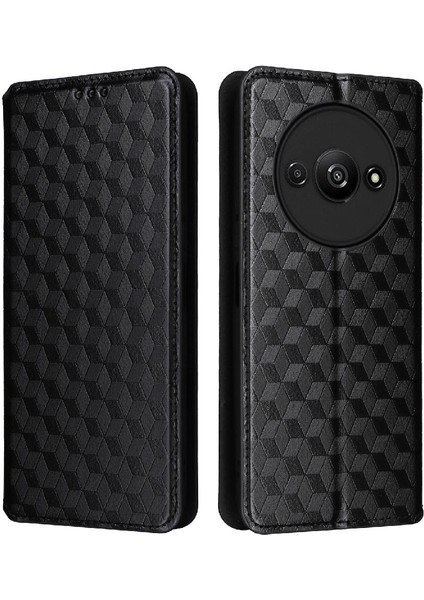 Xiaomi Redmi A3 Pu Deri 3D Desen Cüzdan Manyetik Kapatma (Yurt Dışından)