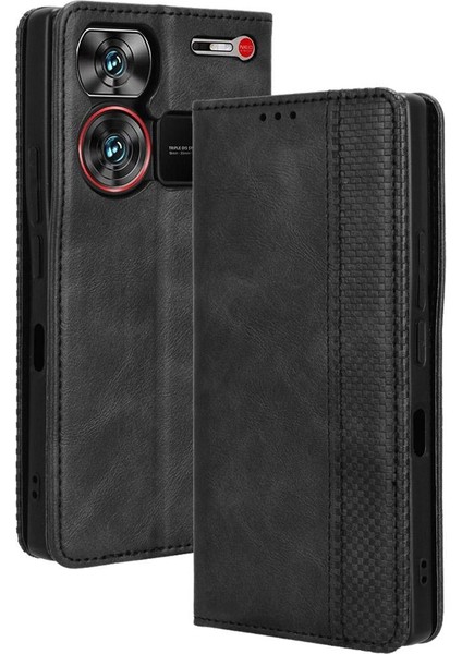 Zte Nubia Z60 Ultra Pu Deri Manyetik Kapatma Cüzdan (Yurt Dışından)