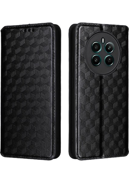 Realme 12 Artı 5g 3D Desen Pu Deri Cüzdan Kart Yuvaları Için Kılıf (Yurt Dışından)