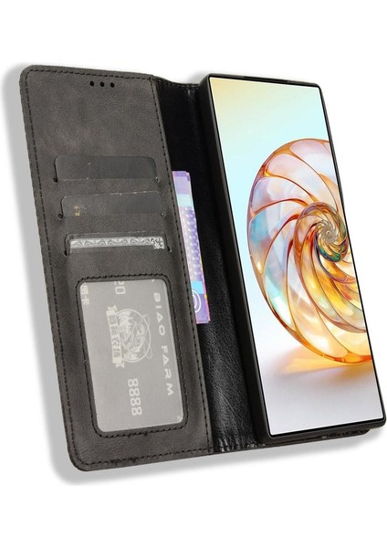 Zte Nubia Z60 Ultra Pu Deri Manyetik Kapatma Cüzdan (Yurt Dışından)