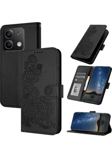 Kart Yuvası Standı Kickstand Koruyucu ile Xiaomi Redmi Not 13 5g Için Kılıf (Yurt Dışından)