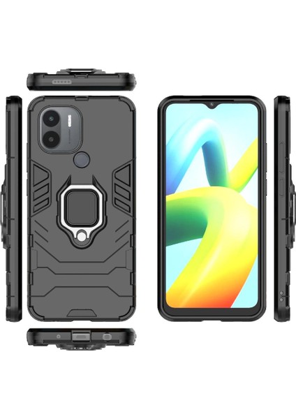 Xiaomi Redmi A1 Artı Kickstand Darbeye Kapak 360 &deg; Dönen Halka (Yurt Dışından)