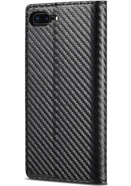 IPhone 8 Için Kılıf Artı/7 Artı Manyetik Karbon Fiber Kart Ekleme Tam (Yurt Dışından)