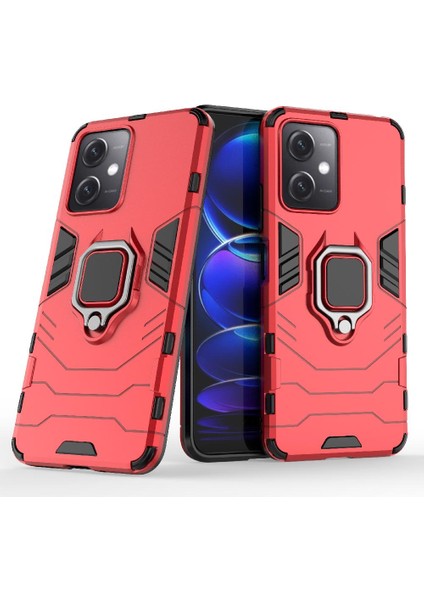 Xiaomi Redmi Için Not 12 5g 360 &deg; Dönen Halka Kickstand Askeri Damla (Yurt Dışından)