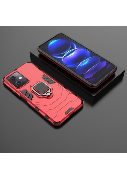 Xiaomi Redmi Için Not 12 5g 360 &deg; Dönen Halka Kickstand Askeri Damla (Yurt Dışından)